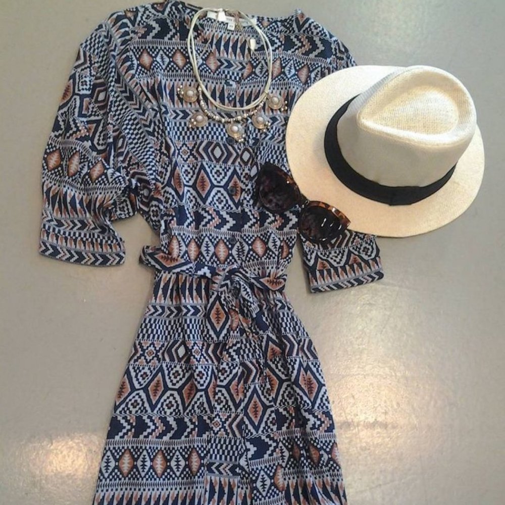 Multi Print Dress